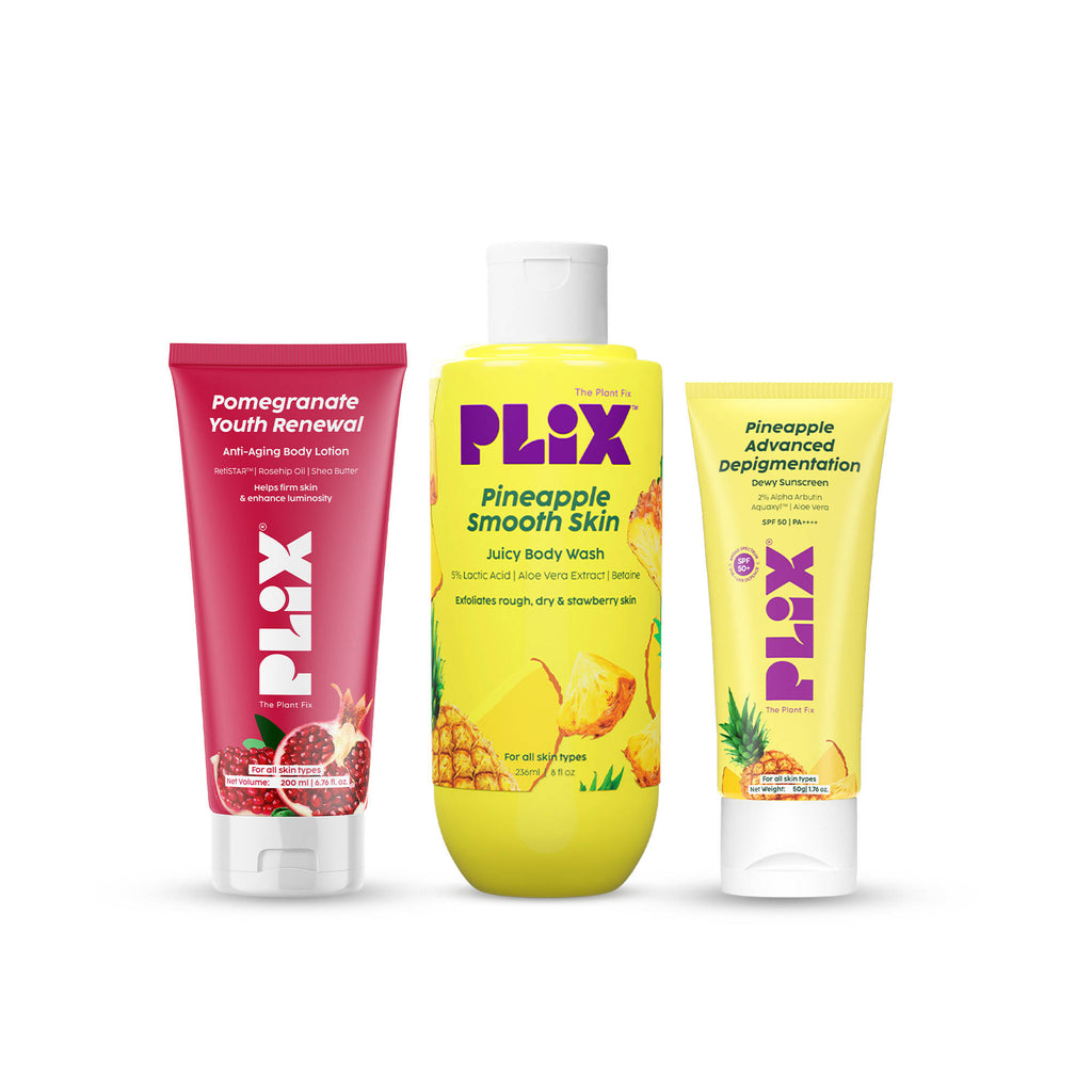 Pomegranate Youth Renewal Lotion + Pineapple Body Wash & Sunscreen | PL1 - view 1