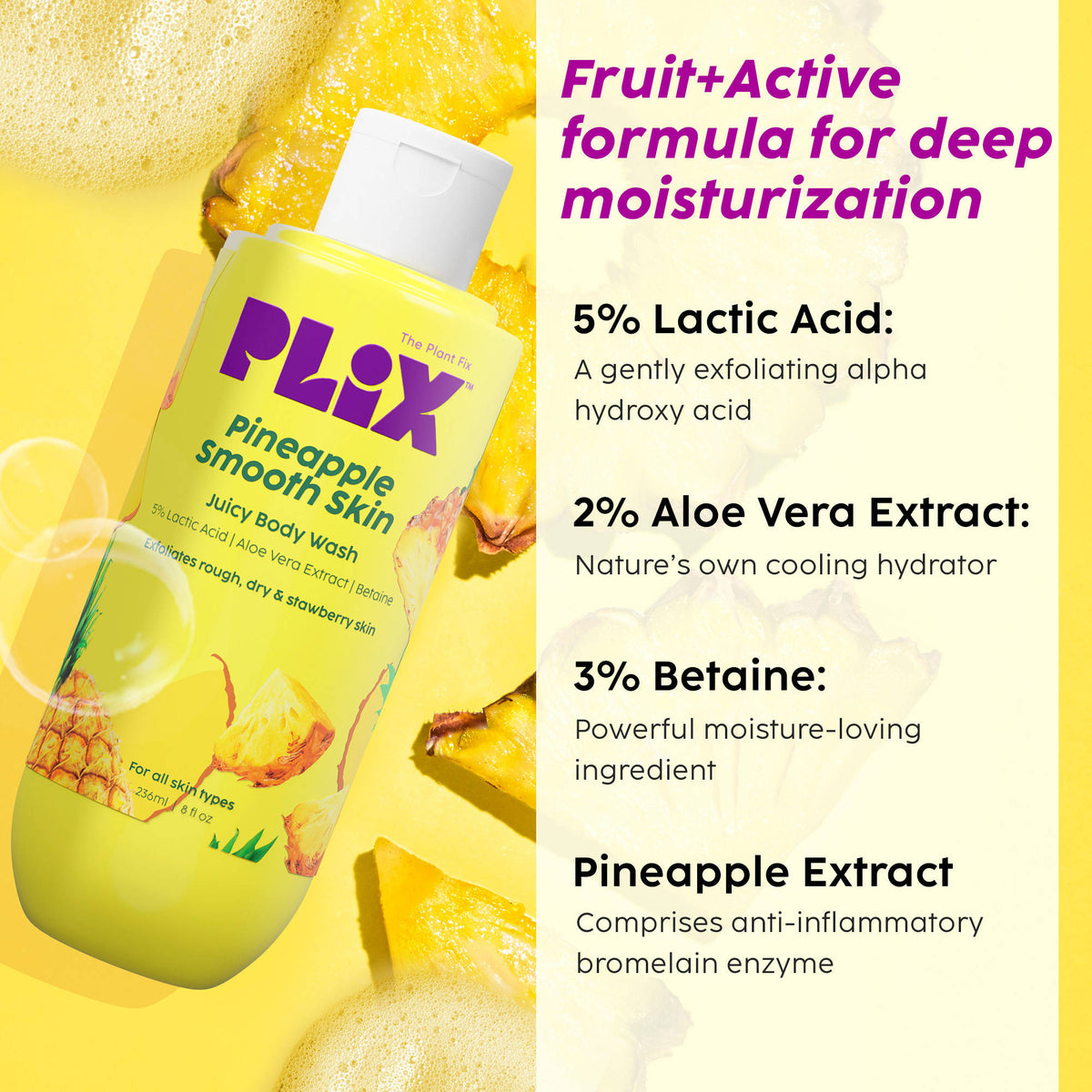 Pomegranate Youth Renewal Lotion + Pineapple Body Wash & Sunscreen | PL1 - view 4