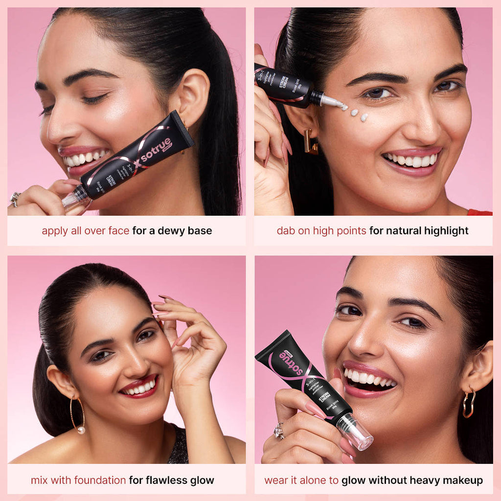 Strobe Cream Primer + Moisturizer + Highlighter - Rose Gold | F14 - view 6