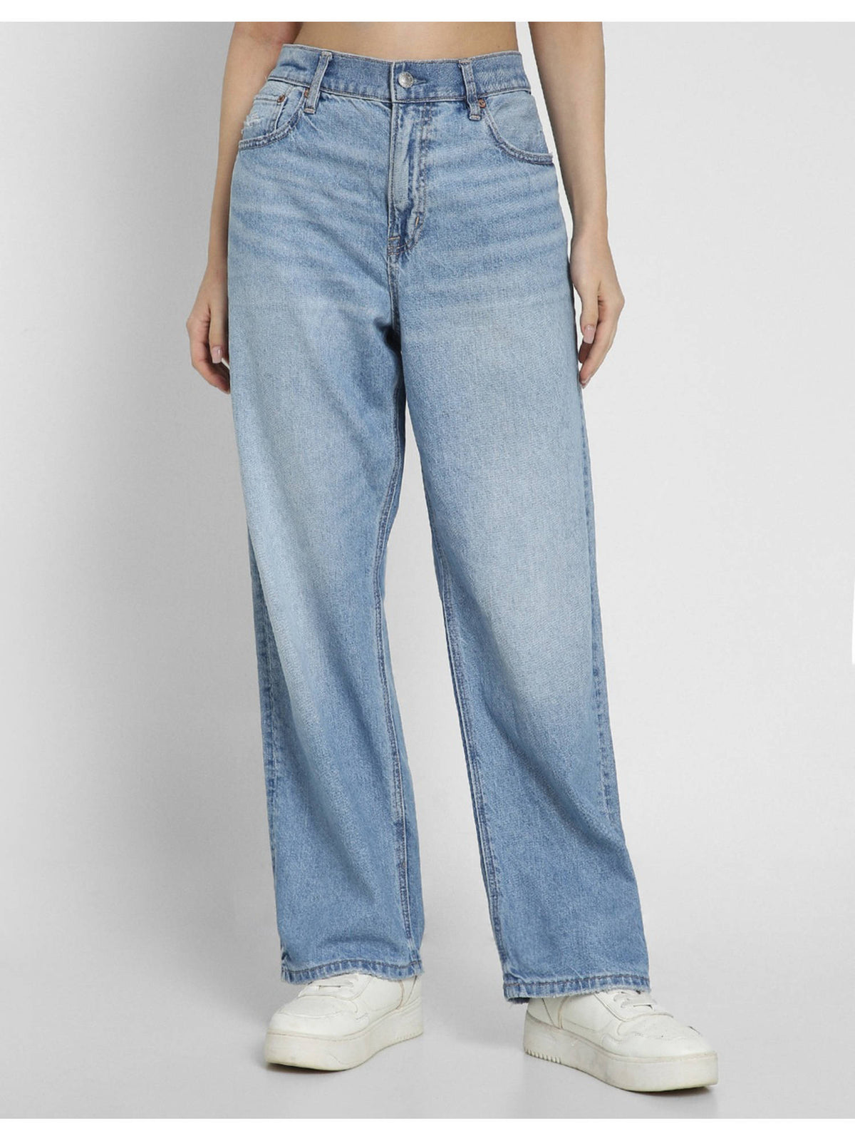 Women Blue Low Rise Ex-Boyfriend Jeans | RF89 - view 1