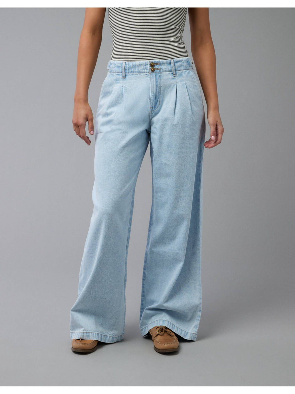 Women Blue High Rise Baggy Wide-leg Trouser Jeans | BG78 - view 1