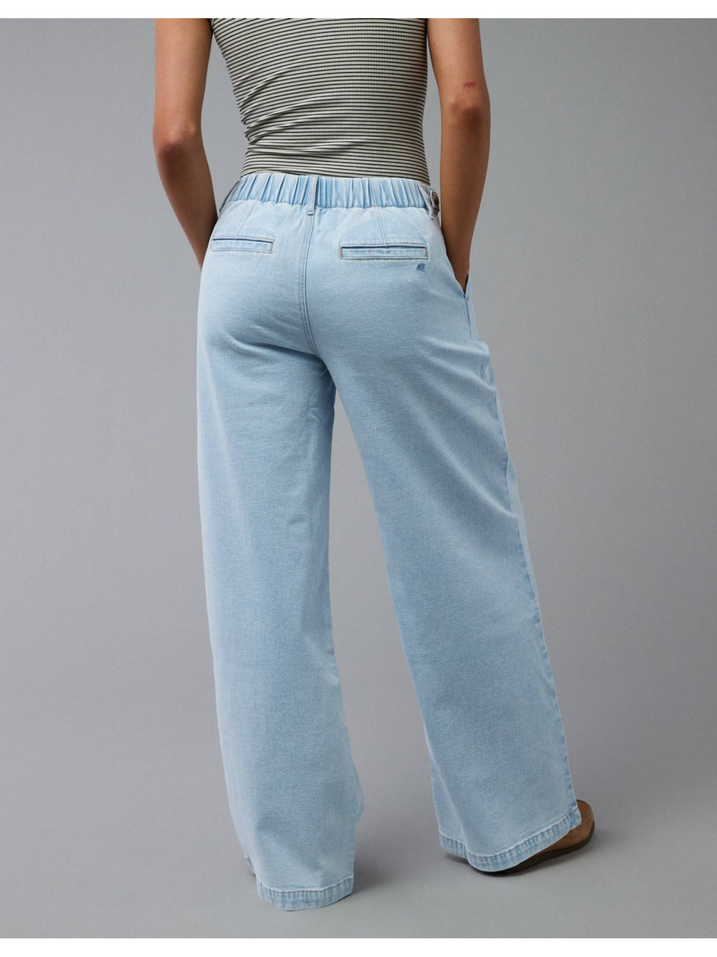 Women Blue High Rise Baggy Wide-leg Trouser Jeans | BG78 - view 3