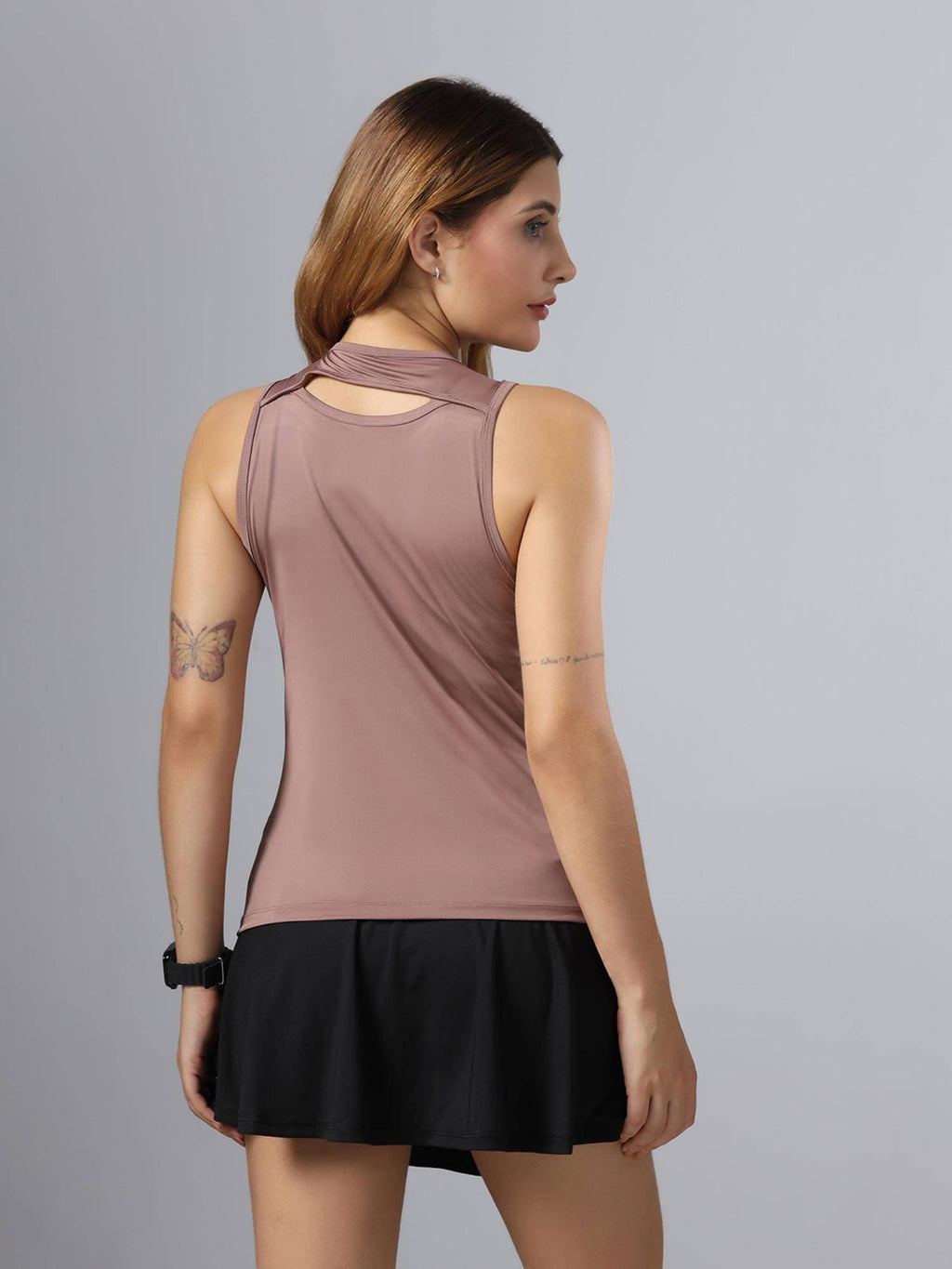 Bone-Dry Workout Tank Peach T-Shirt | TT89 - view 2