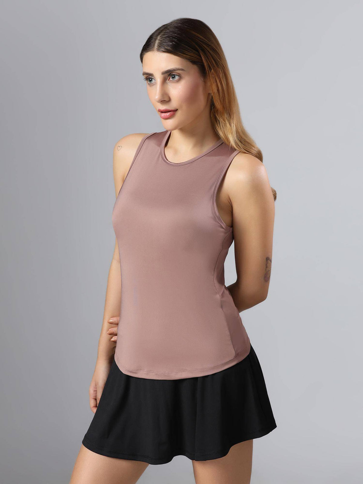 Bone-Dry Workout Tank Peach T-Shirt | TT89 - view 4