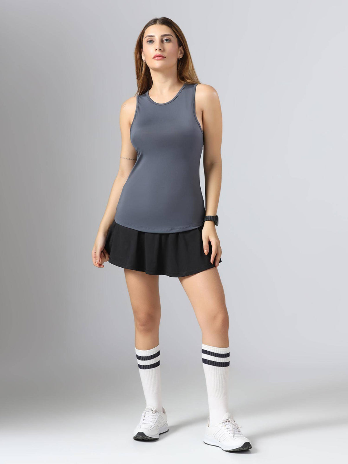 Bone-Dry Workout Tank Grey T-Shirt | TT89 - view 7