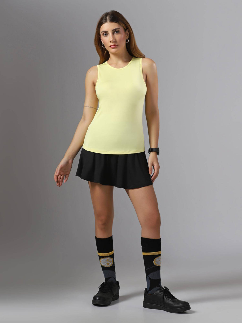Bone-Dry Workout Tank Yellow T-Shirt | TT89 - view 7
