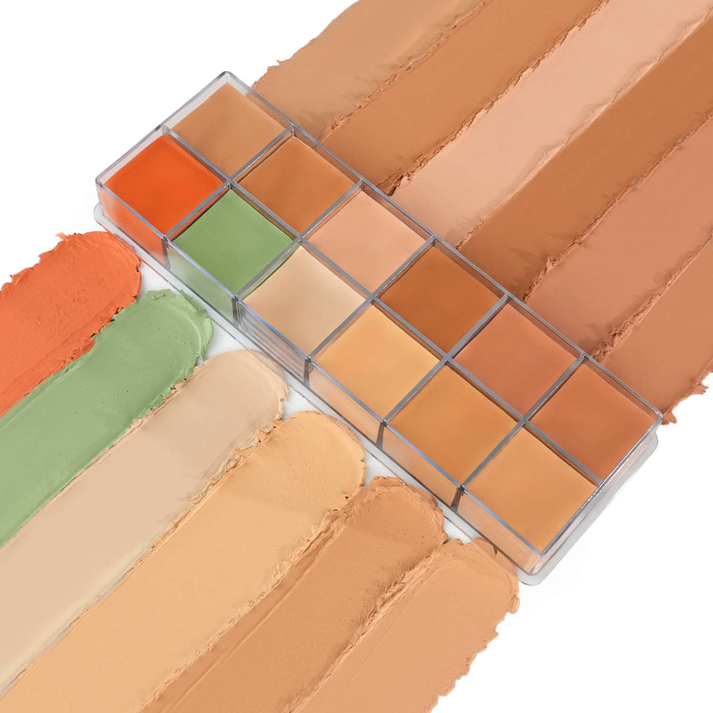 Super Coverage Cream Concealer Palette X12 - Creamy Blendable Formula, Longlasting Full Coverage | E20 - view 2