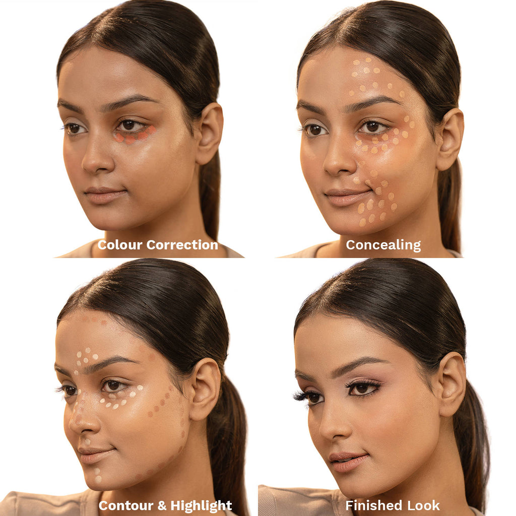 Super Coverage Cream Concealer Palette X12 - Creamy Blendable Formula, Longlasting Full Coverage | E20 - view 5