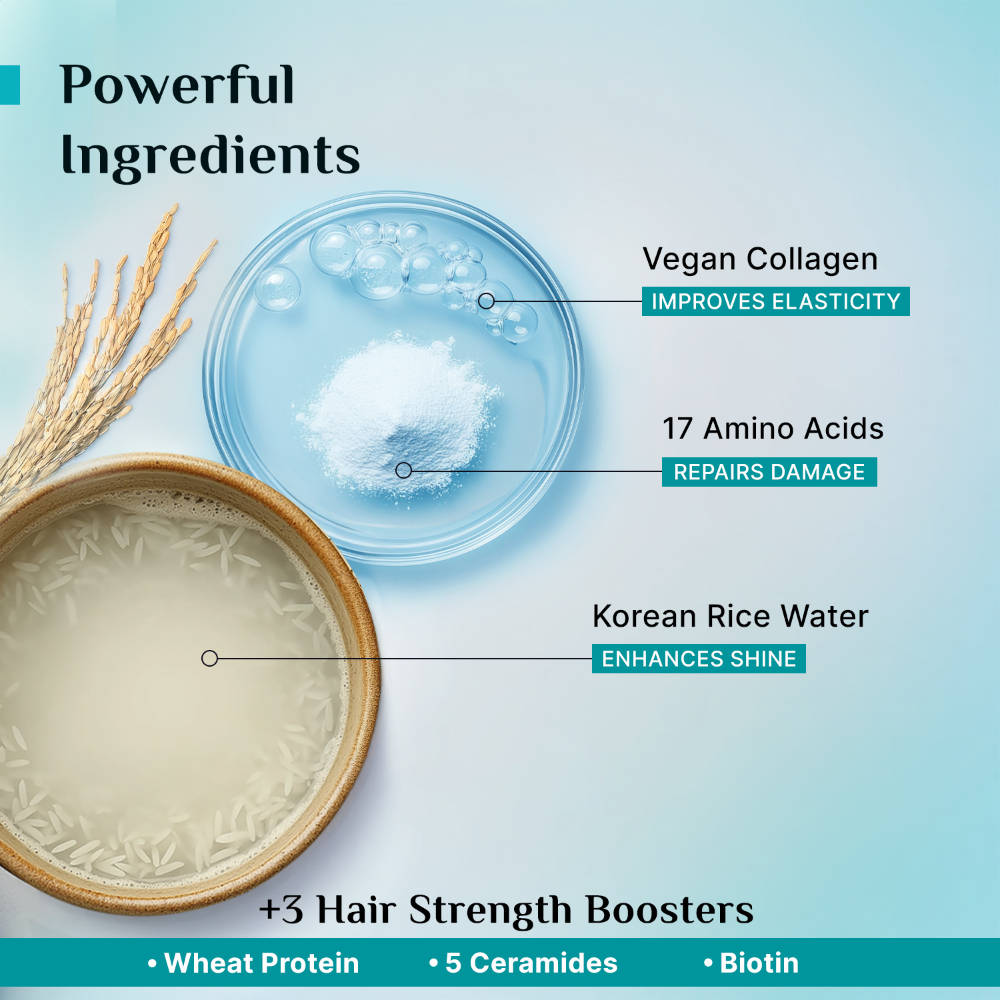 Korean Rice Water & Collagen Advanced Damage Repair Conditioner For Dry Frizzy & Damag Hair | H85 - view 4