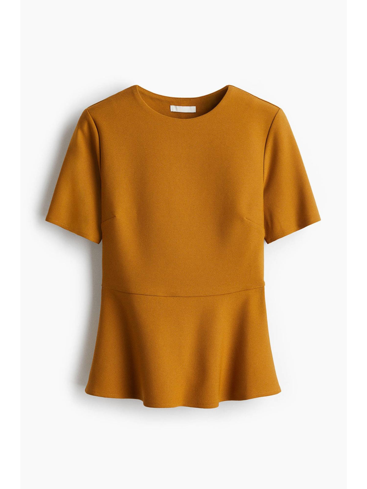 Women Yellow Peplum Top | pt51 - view 1