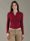 Solid Slim Fit Cotton Polo T-Shirt | PW43 - view 1