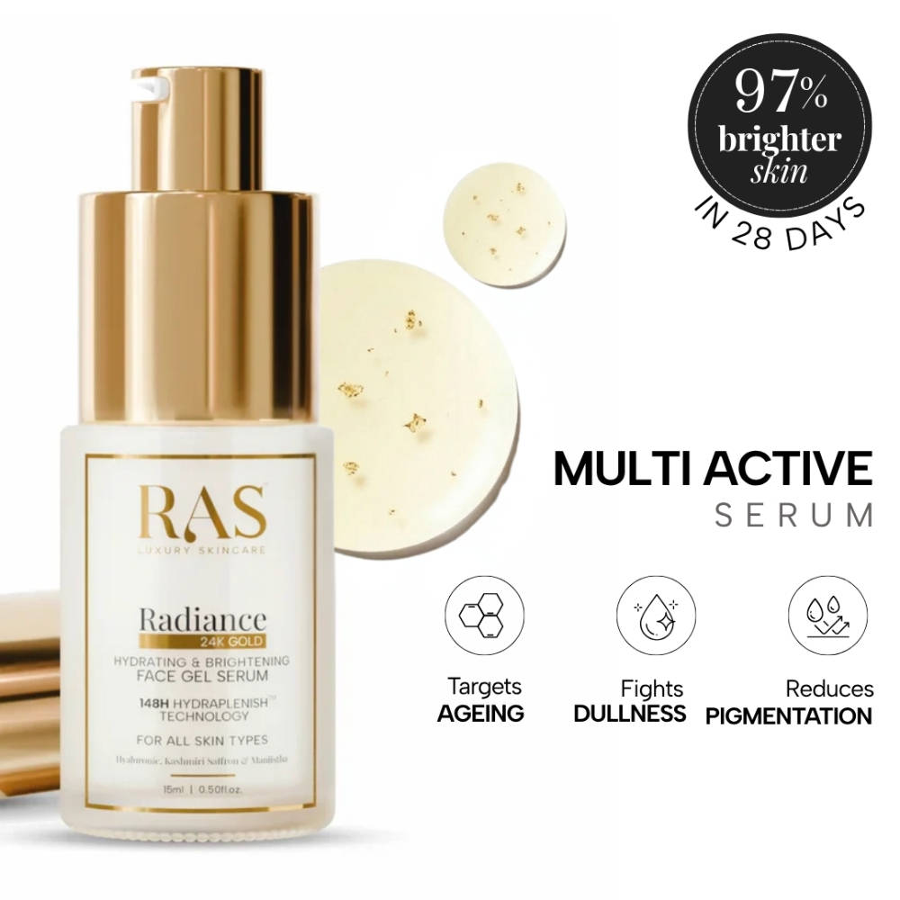 Radiance 24k Gold Hydrating & Brightening Face Gel Serum | Z8 - view 1