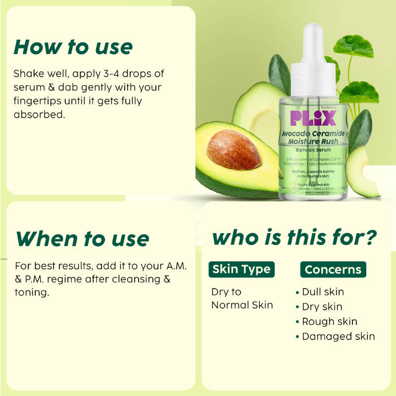 Barrier Repair Combo Kit with Avocado Ceramide Moisture Rush Serum, Cleanser & Cream | PL1 - view 7
