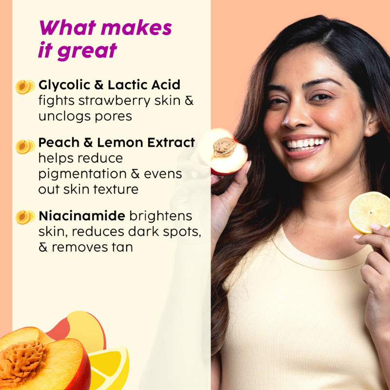 Peaches & Lemon Detan Bump Eraser Scrub & Body Lotion | PL1 - view 3