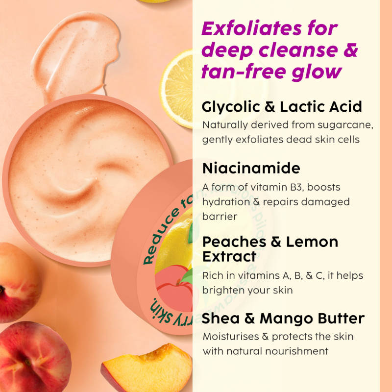 Peaches & Lemon Detan Bump Eraser Scrub & Body Lotion | PL1 - view 4
