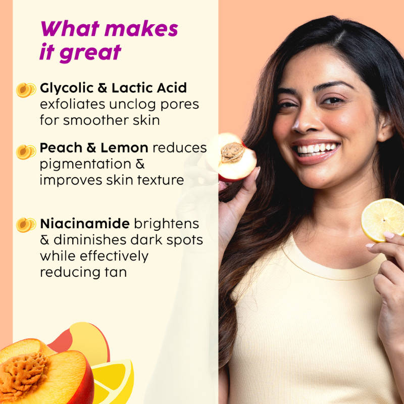 Peaches & Lemon Detan Bump Eraser Scrub, Body Lotion & Pineapple Juicy Body Wash | PL1 - view 3