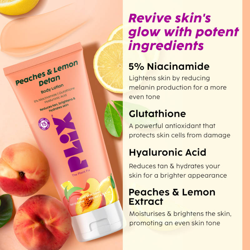 Peaches & Lemon Detan Bump Eraser Scrub, Body Lotion & Pineapple Juicy Body Wash | PL1 - view 4