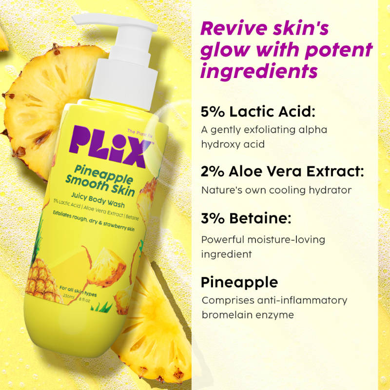 Peaches & Lemon Detan Bump Eraser Scrub, Body Lotion & Pineapple Juicy Body Wash | PL1 - view 5
