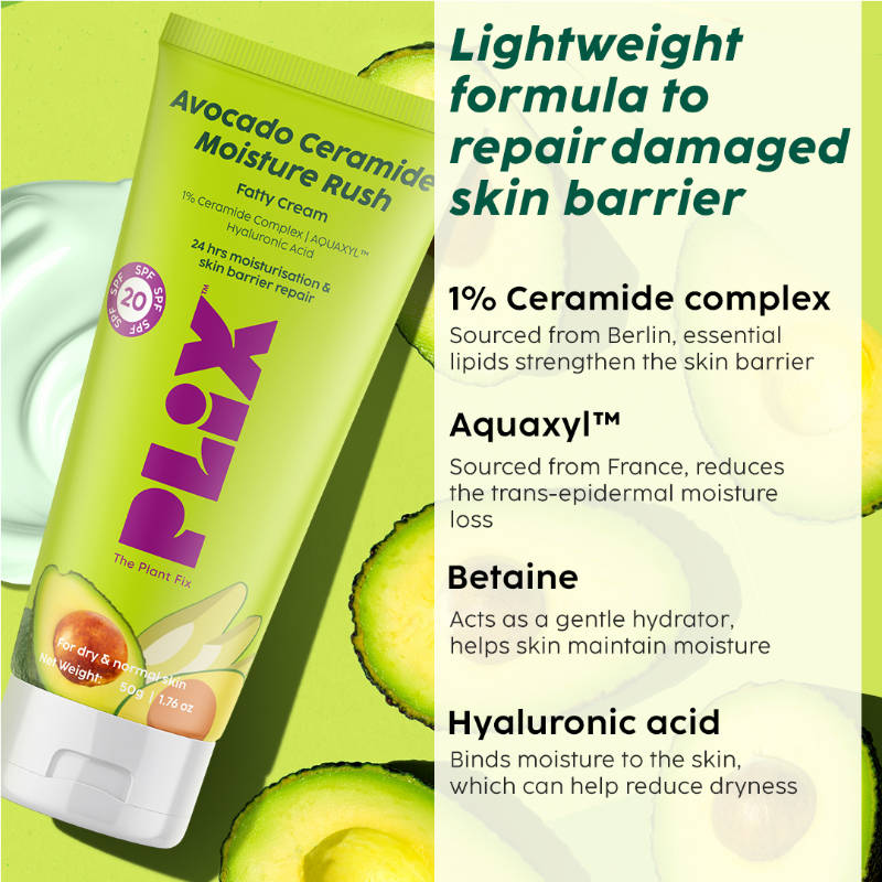 Avocado Ceramide Moisture Rush Skincare Duo - Serum & Cream | PL1 - view 5