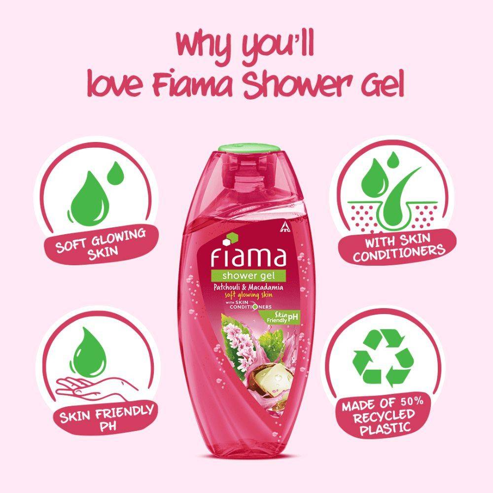Shower Gel Patchouli & Macadamia, Body Wash for Hydrating & Soft Glowing Skin | B20 - view 5