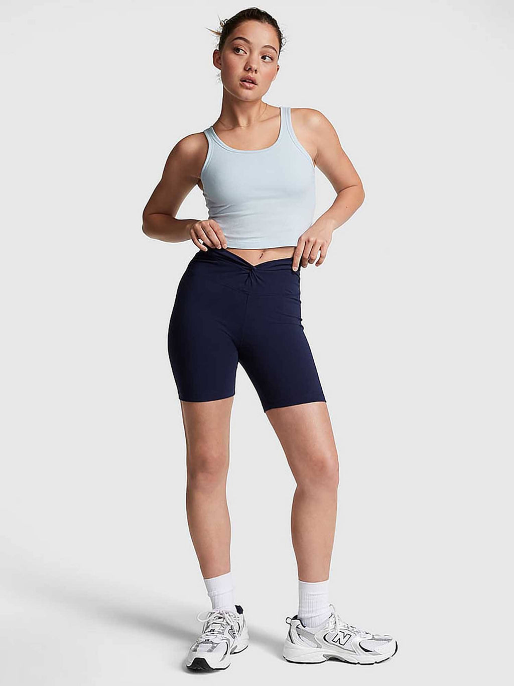 Blue 6 Cotton Twist Waist Biker Shorts - view 1
