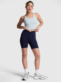 Blue 6 Cotton Twist Waist Biker Shorts - view 1