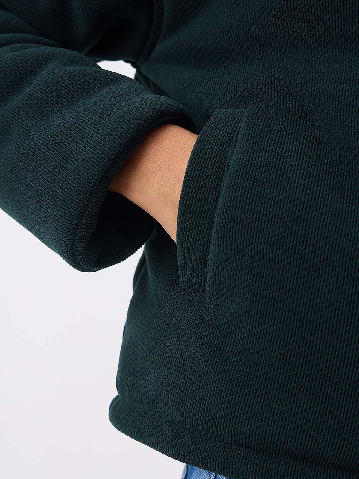 Women Bottle Green Solid Puffer Jacket | JC78 - view 5