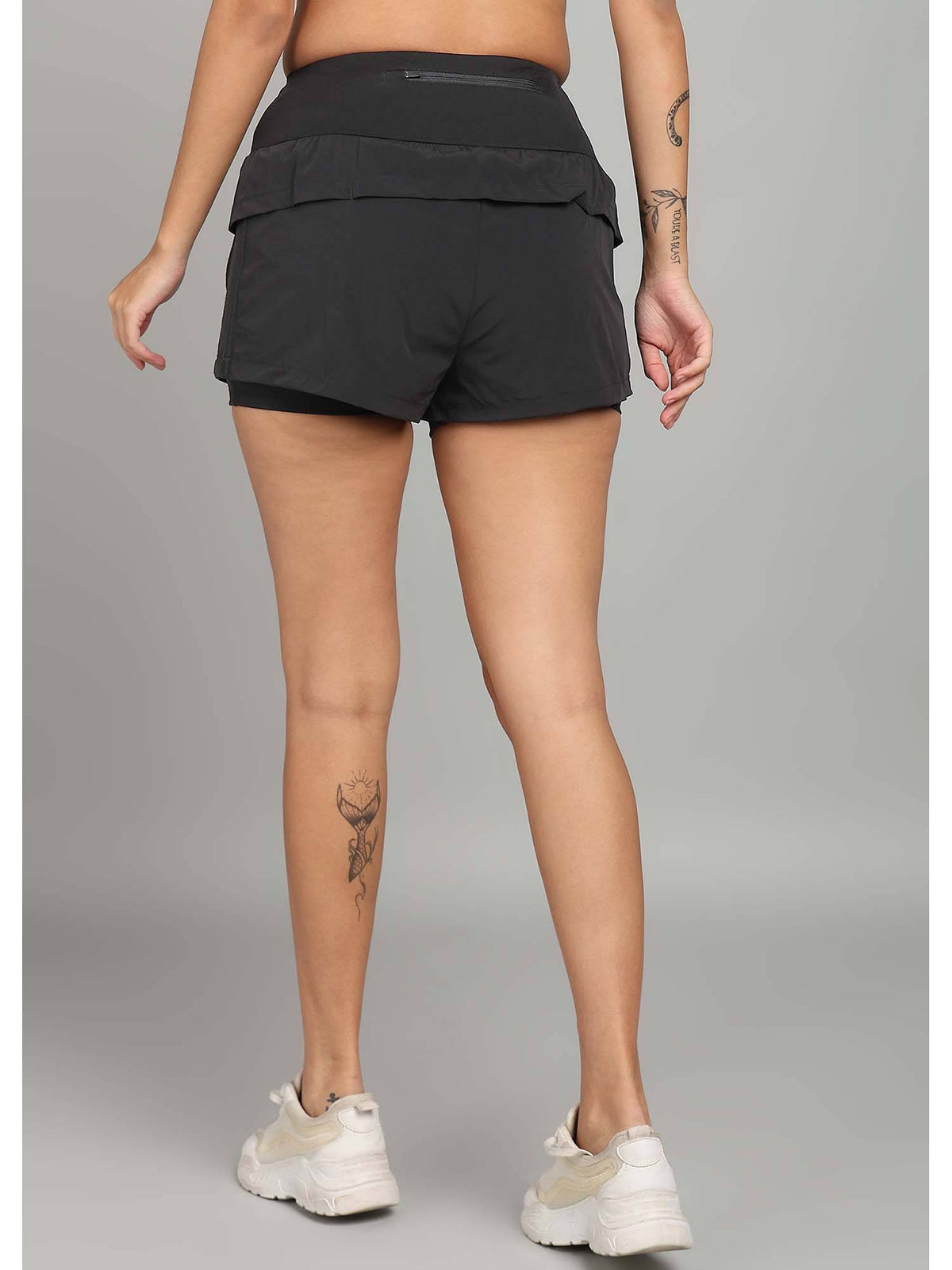 Black Sports Shorts - view 2