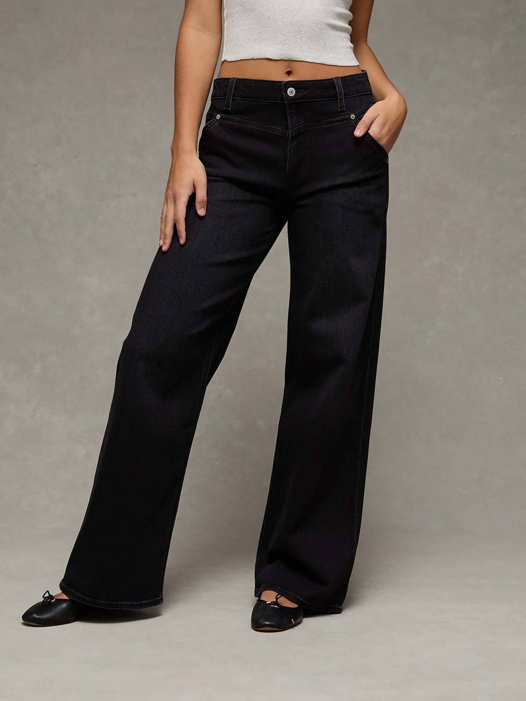 Dreamy Stretch Super High-Waisted Baggy Jeans | BG78 - view 1