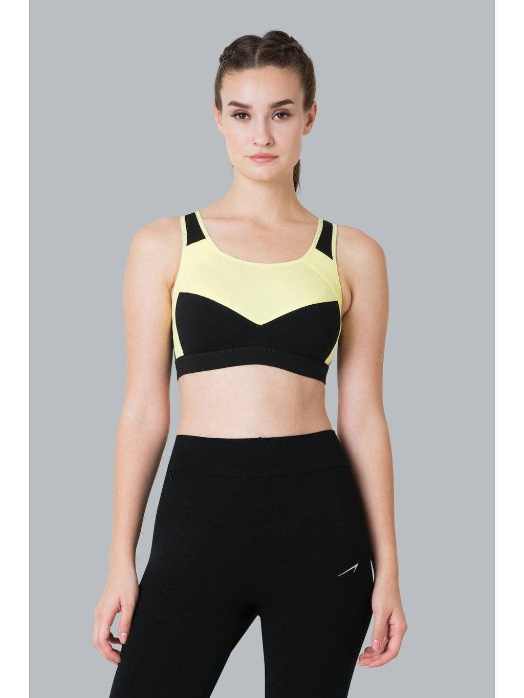 Van Heusen Proactive Women Anti Bacterial & Wireless Racerback Sports Bra - Space Grey | sb09 - view 6