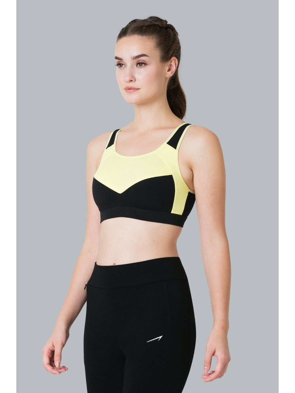 Van Heusen Proactive Women Anti Bacterial & Wireless Racerback Sports Bra - Space Grey | sb09 - view 8