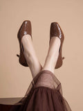 Brown Party Pumps Heels | H78 - view 1
