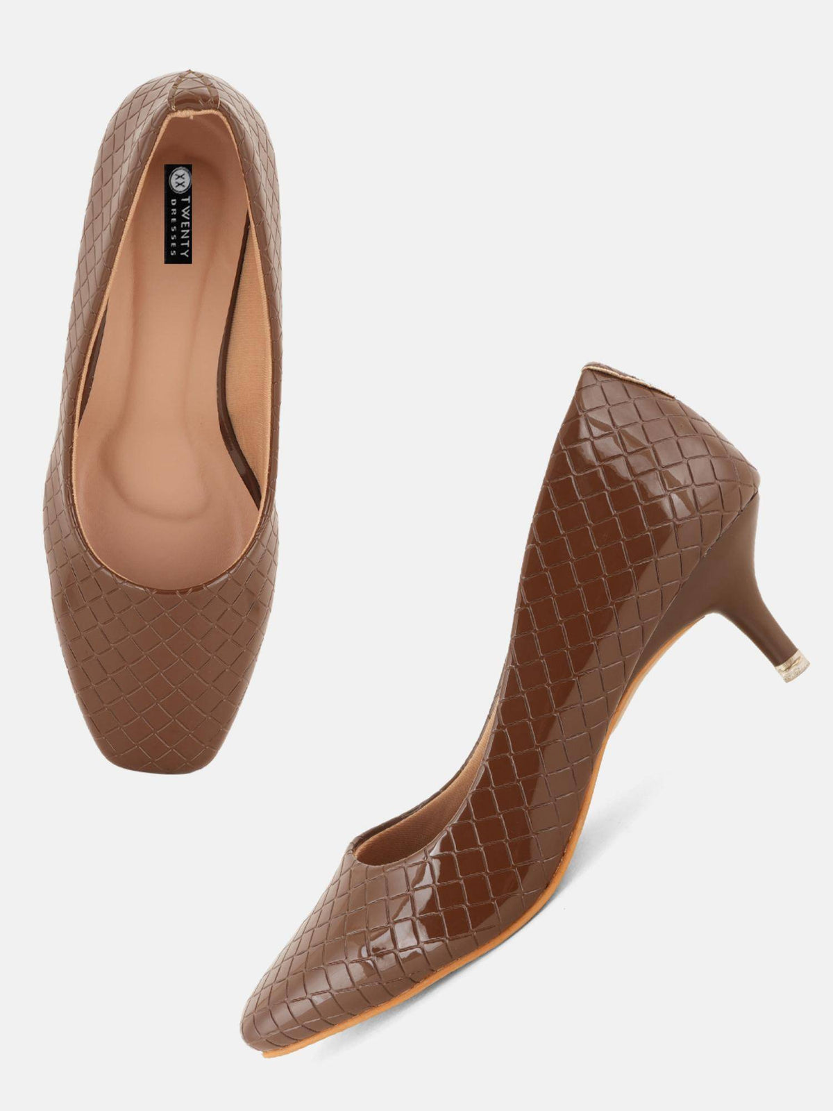 Brown Party Pumps Heels | H78 - view 7