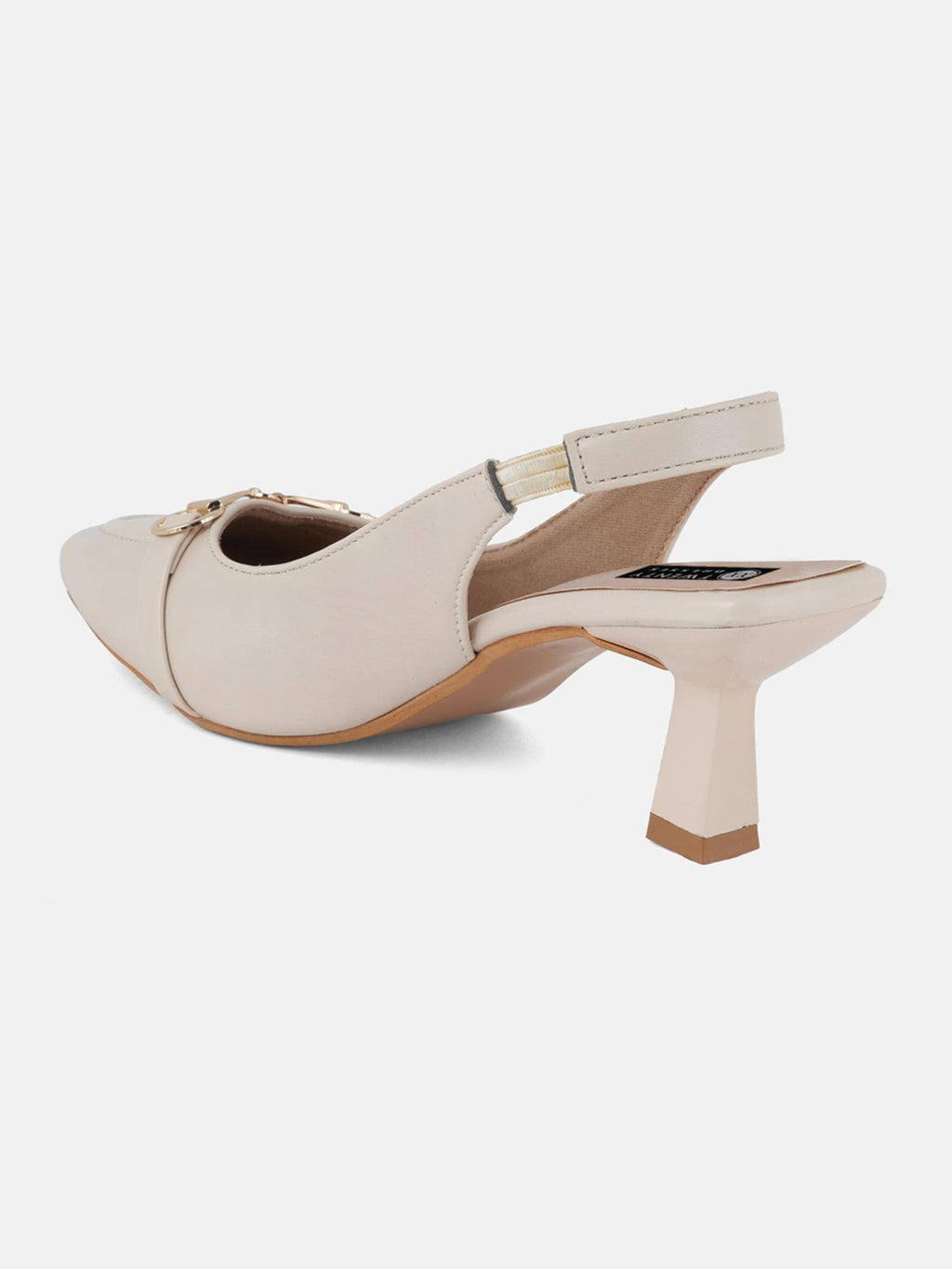 Cream Party Heels Sandals | H78 - view 3