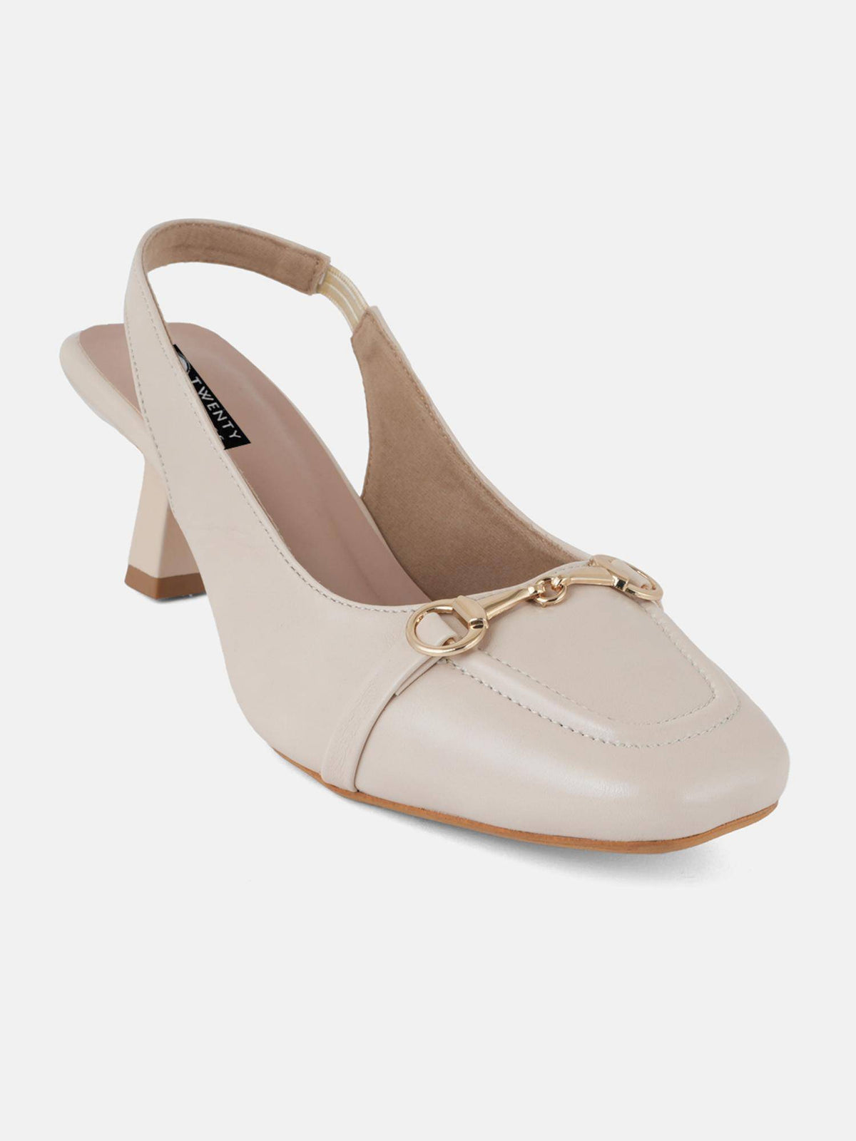 Cream Party Heels Sandals | H78 - view 5