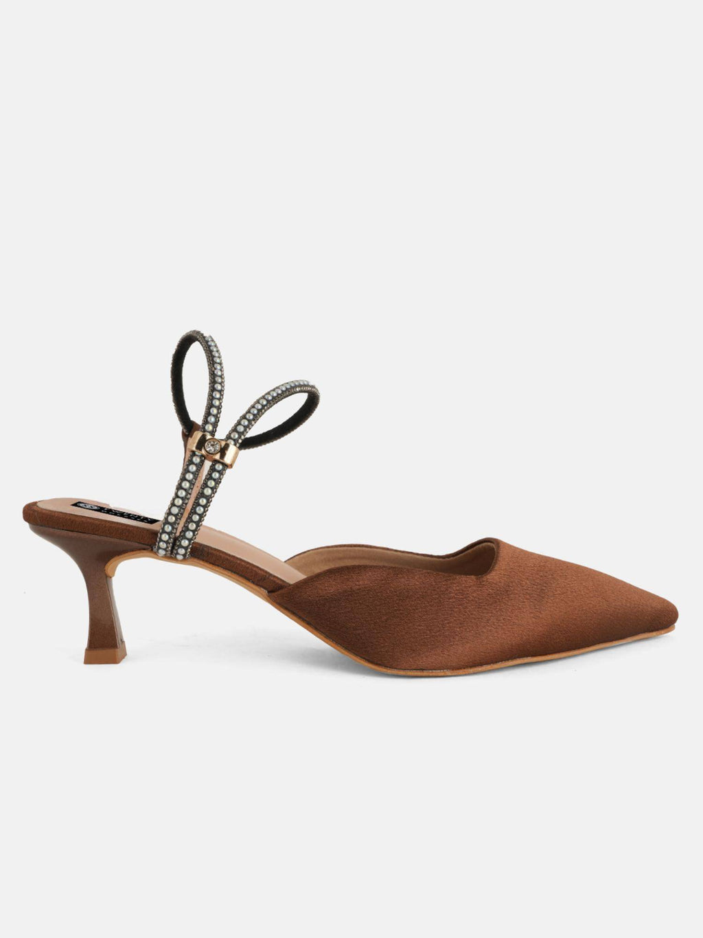 Brown Party Heels Sandals | H78 - view 3