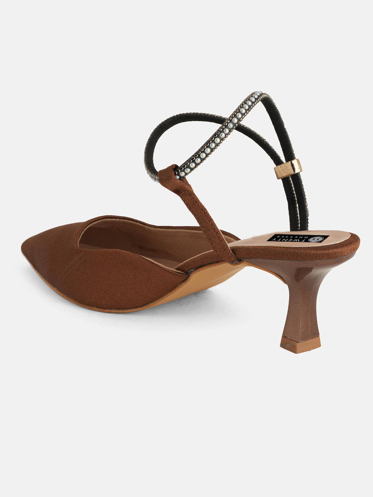 Brown Party Heels Sandals | H78 - view 4
