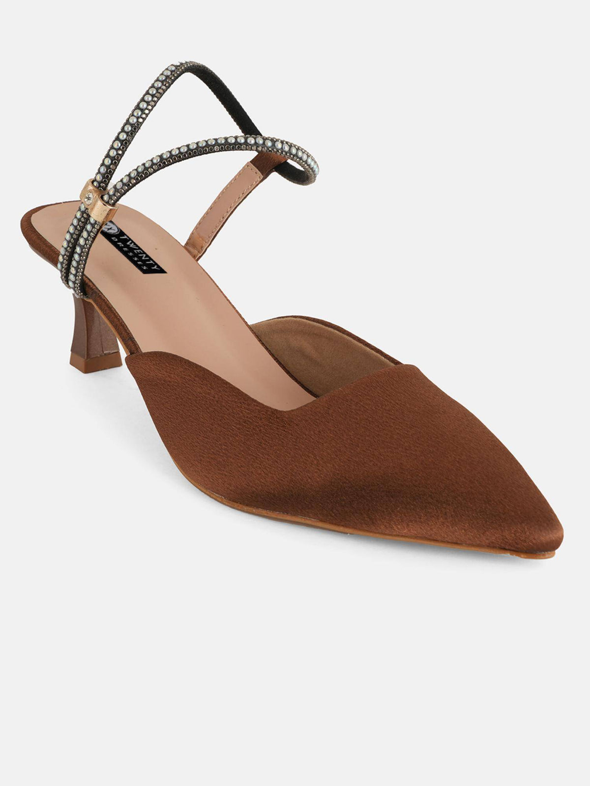 Brown Party Heels Sandals | H78 - view 6