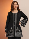 Libas Black Printed Cotton Blend Co-Ord Sets CO87