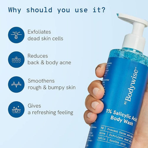 1% Salicylic Acid Body Wash - Helps Prevent Body Acne - SLS & Paraben Free - Pack of 2 | BWS9 - view 2