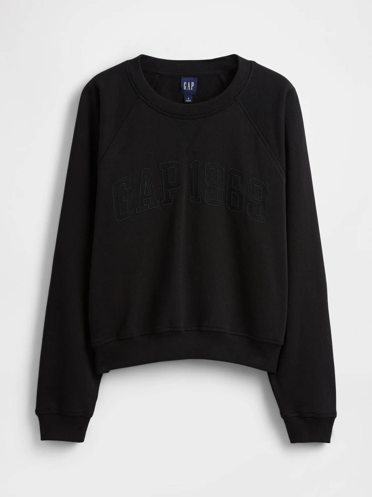 Black Logo Print Raglan Sweatshirt | HD56 - view 4