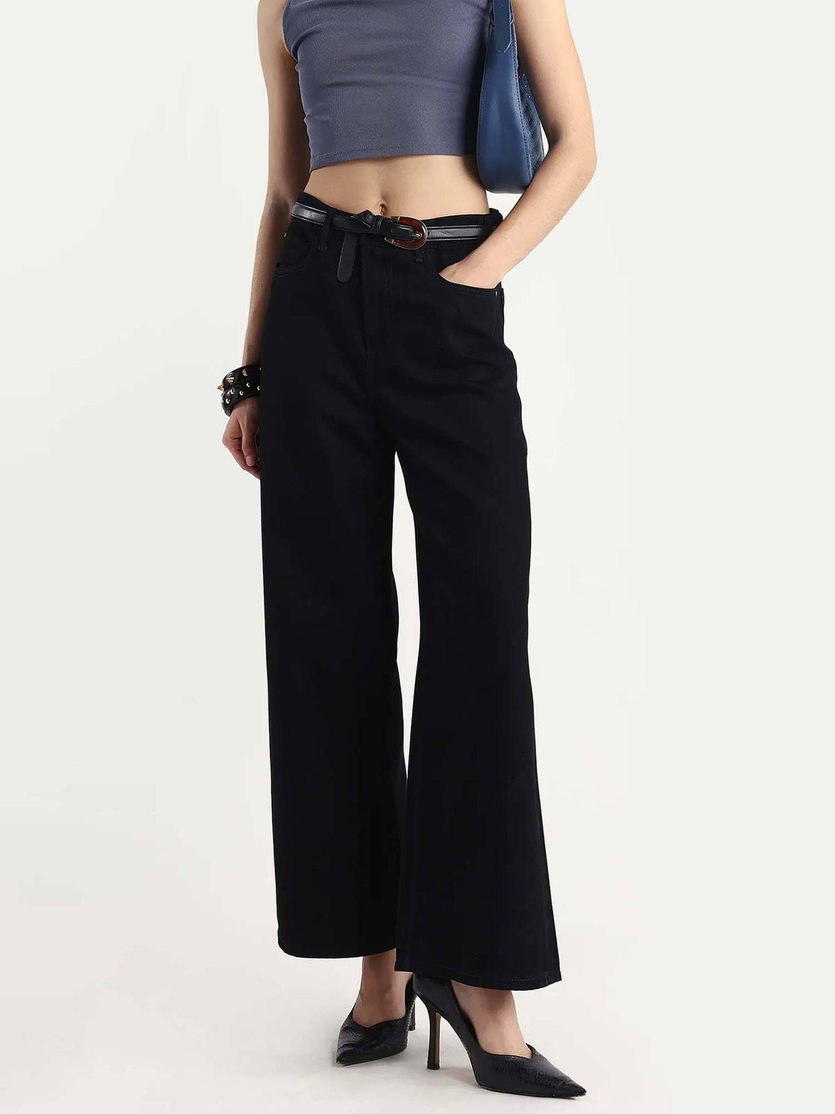 Blue Wide Leg Jeans | WL90 - view 13