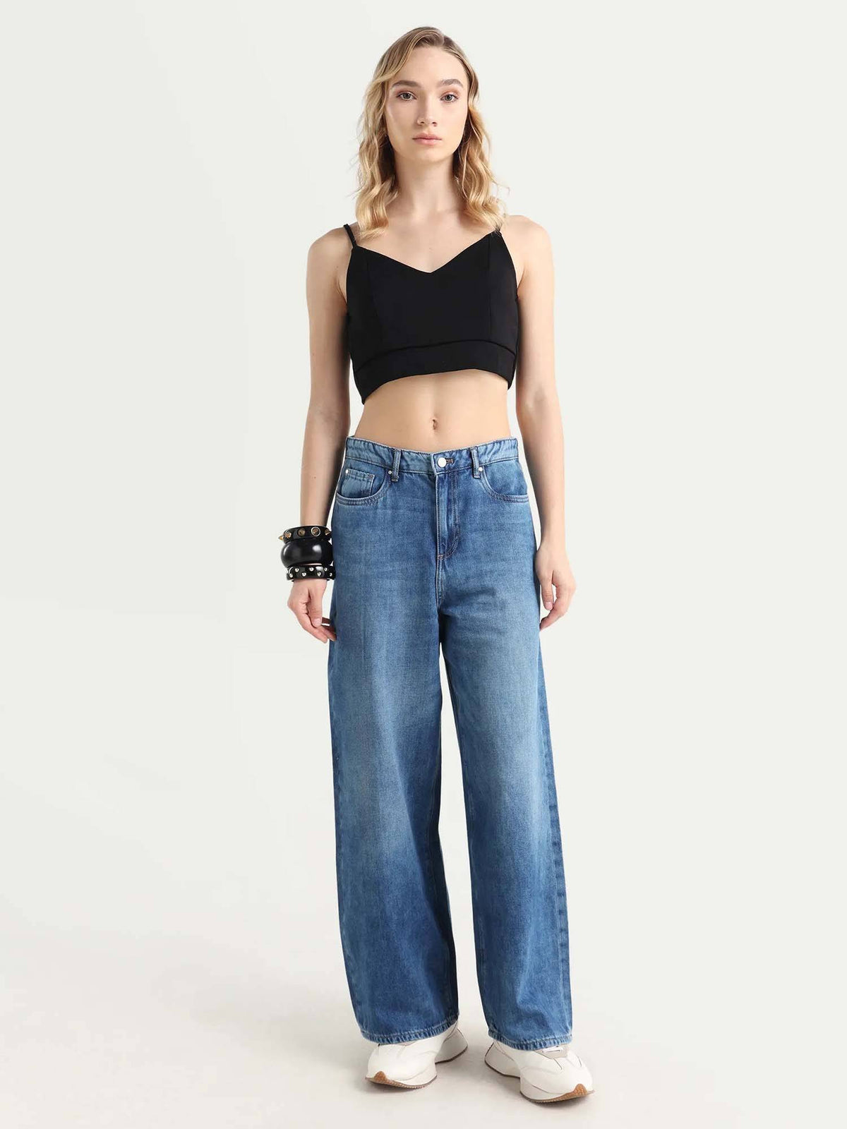 Blue Wide Leg Jeans | WL90 - view 2