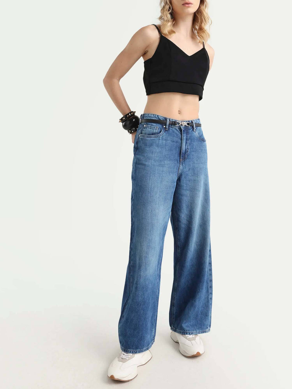 Blue Wide Leg Jeans | WL90 - view 3