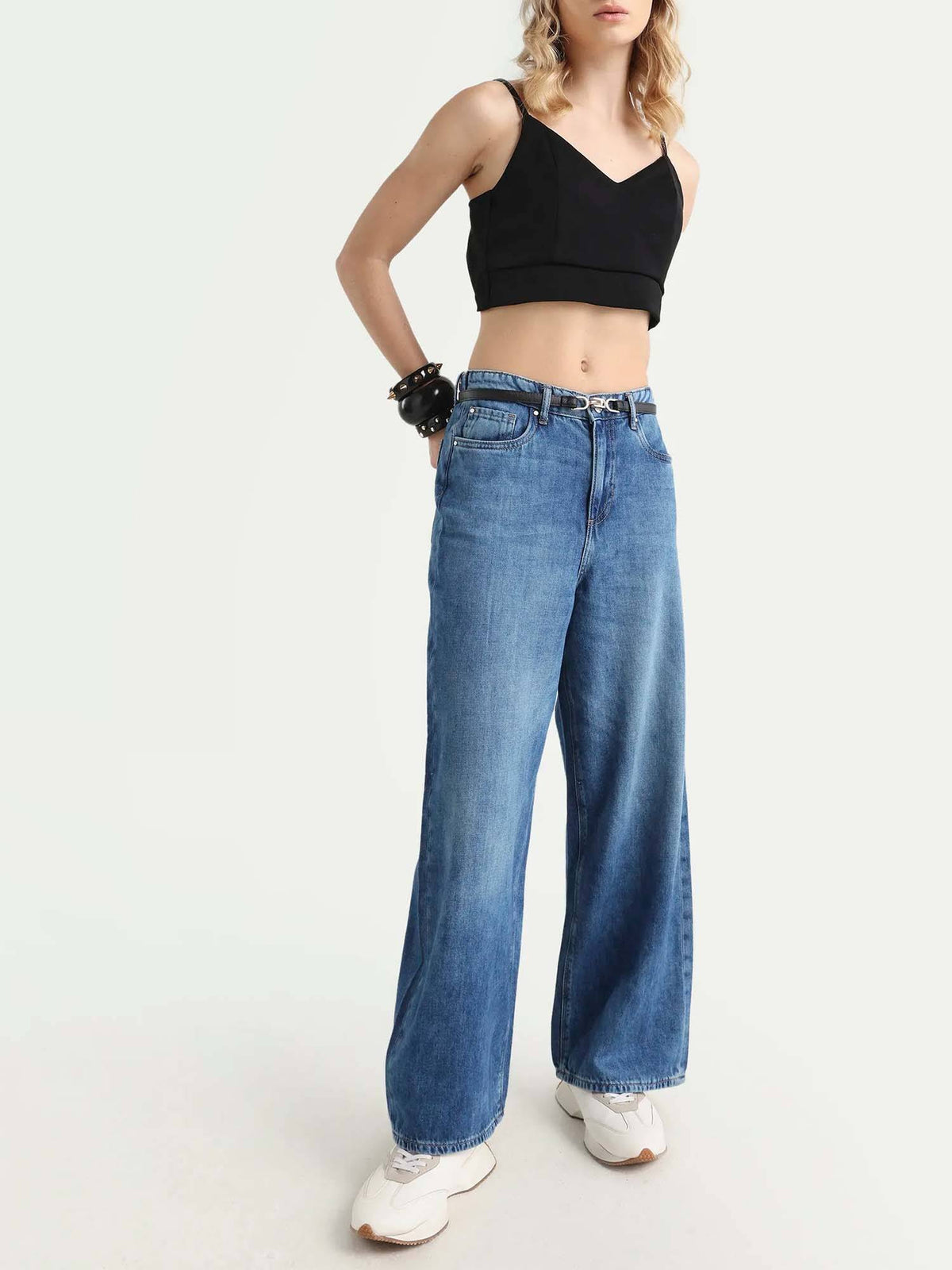 Blue Wide Leg Jeans | WL90 - view 3