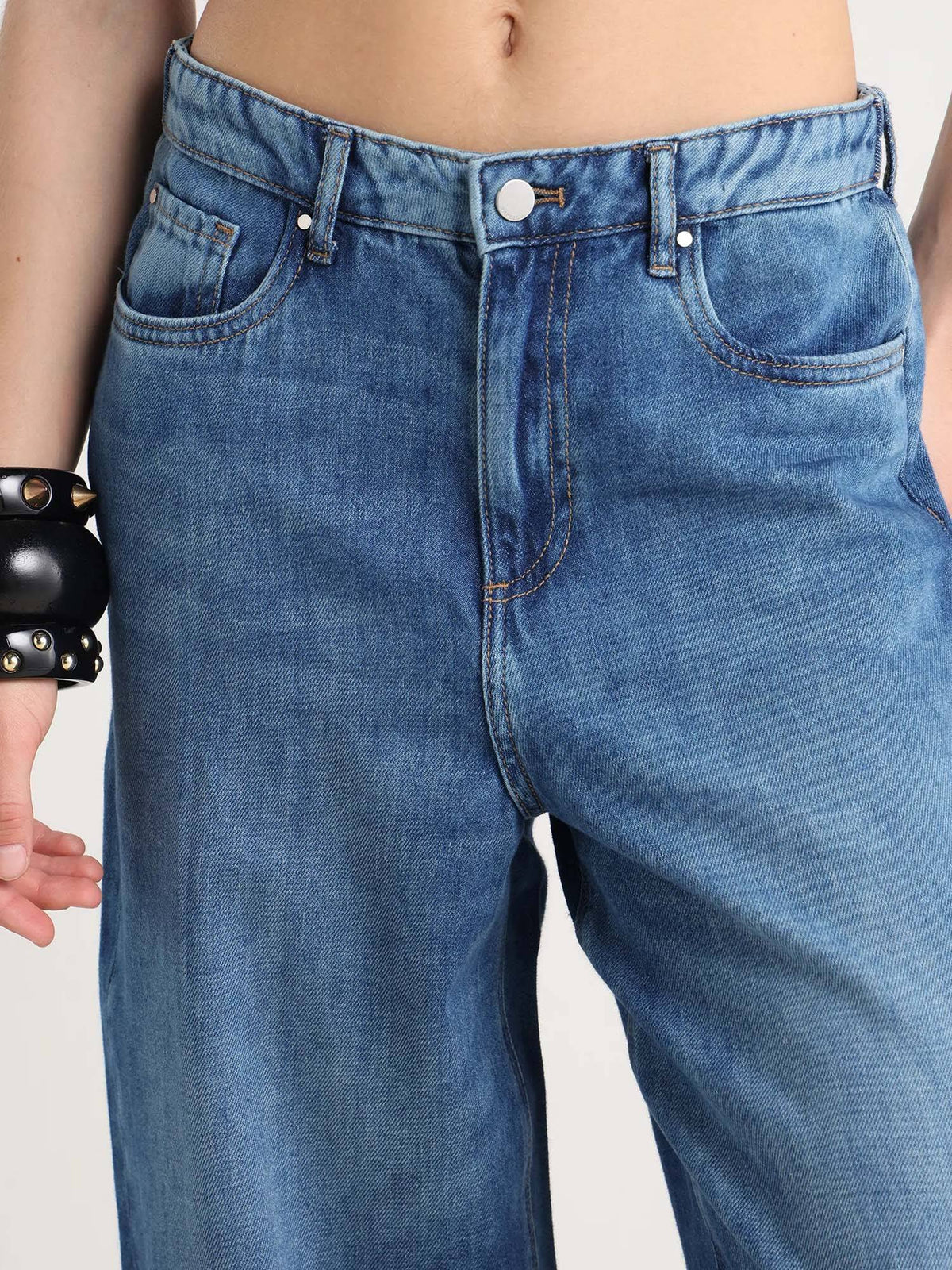 Blue Wide Leg Jeans | WL90 - view 4