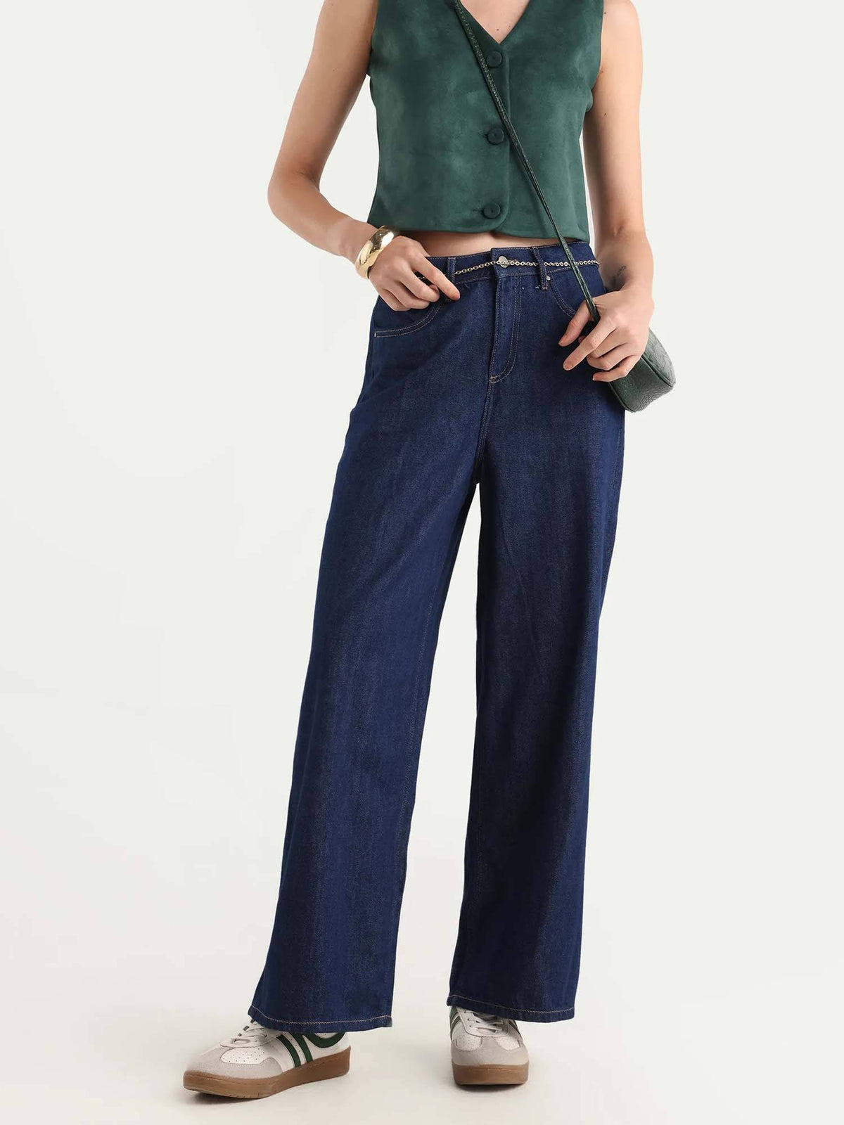 Blue Wide Leg Jeans | WL90 - view 7