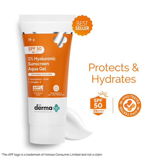 1% Hyaluronic Sunscreen Spf 50 Pa+++ Aqua Gel For Normal To Oily ... - In-Vivo tested | FC3 - view 1