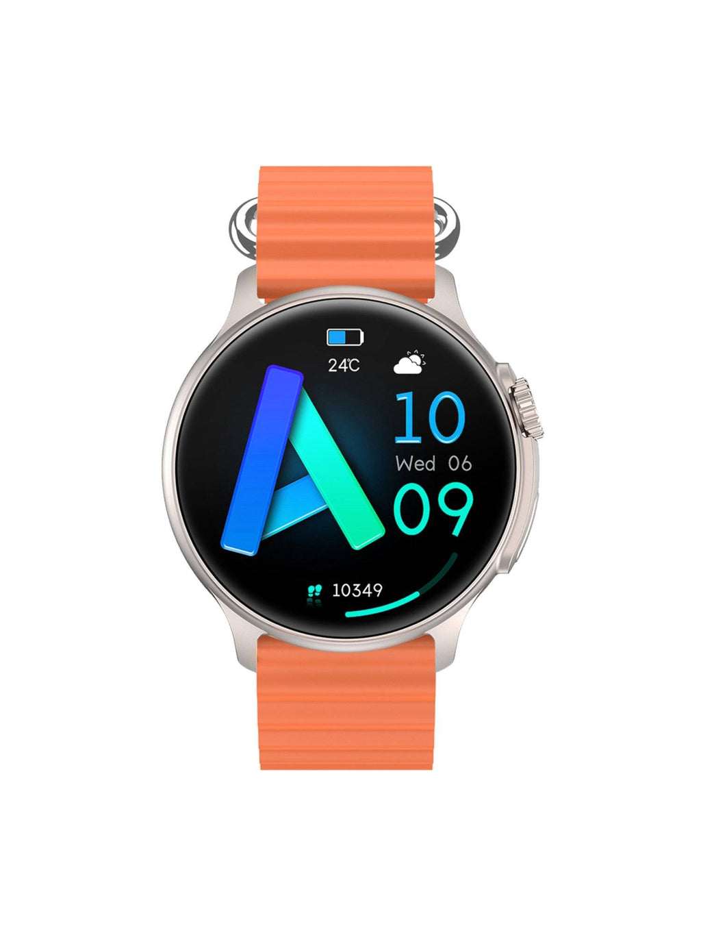 Nexus Premium Smart Watch with Orange Silicone Strap - | W92 - view 1