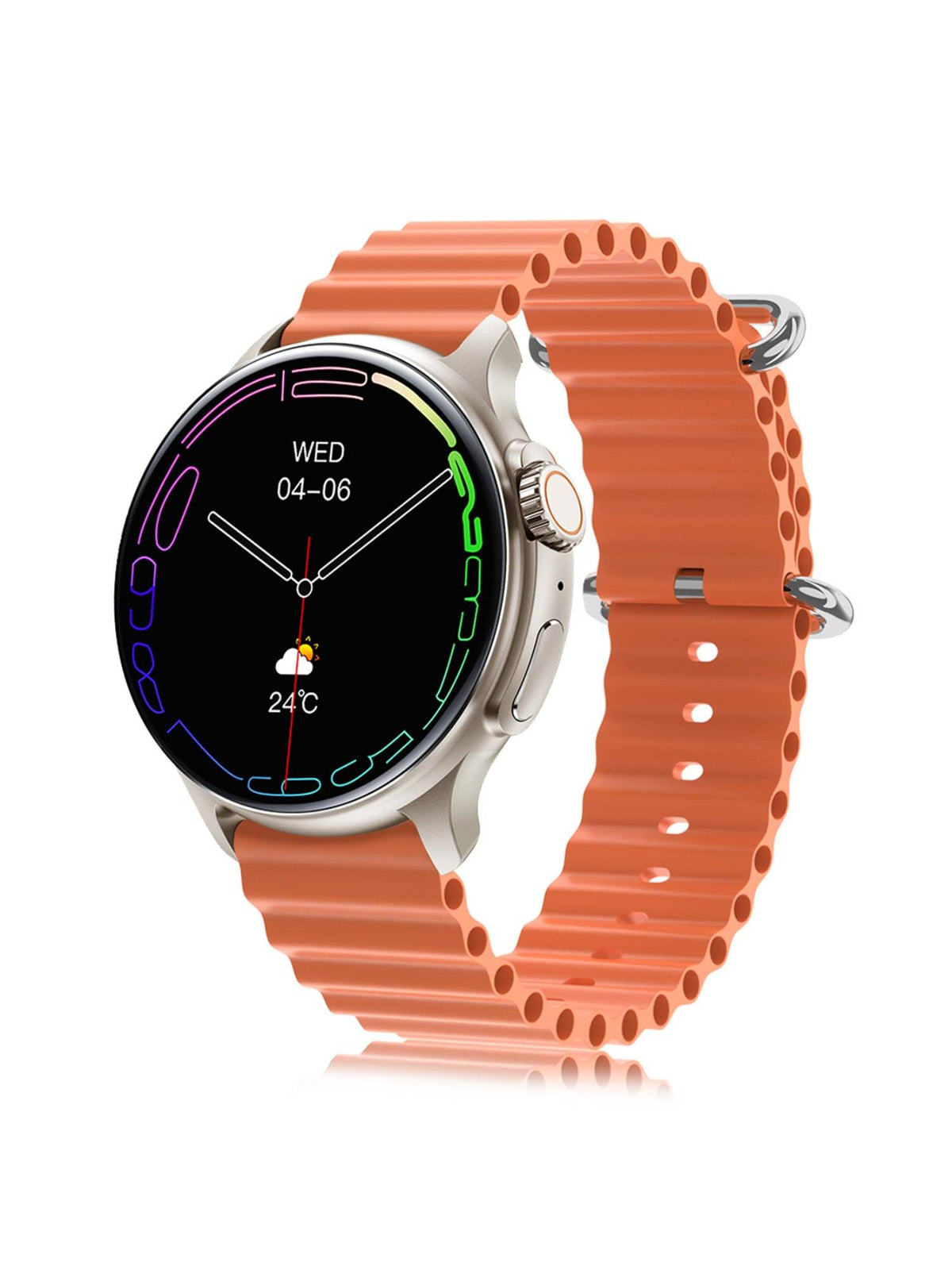 Nexus Premium Smart Watch with Orange Silicone Strap - | W92 - view 2